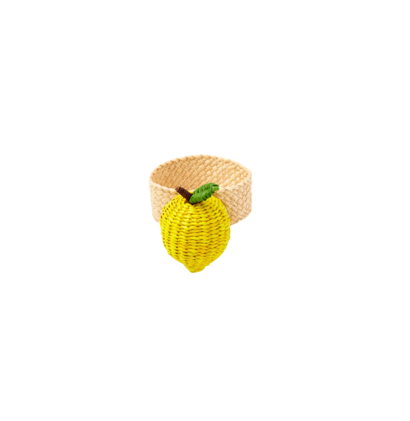 Lemon Napkin Ring, Set of 4