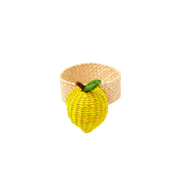 Lemon Napkin Ring, Set of 4