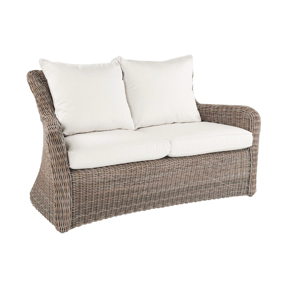 Hamptons Wicker Settee Sofa