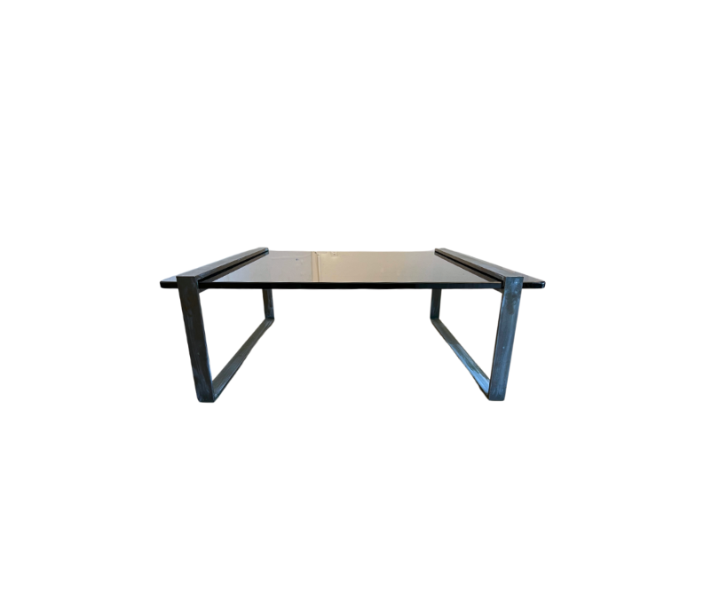 Milo Baughman Steel & Glass Table