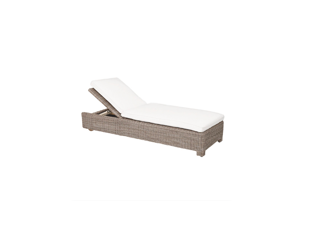 Hamptons Wicker Chaise Lounge