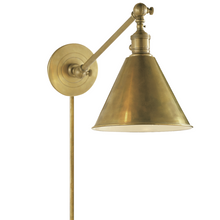 Hand-Rubbed Antique Brass Single Arm Library Light