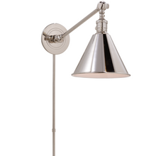 Polished Nickel Functional Single Arm Library Light