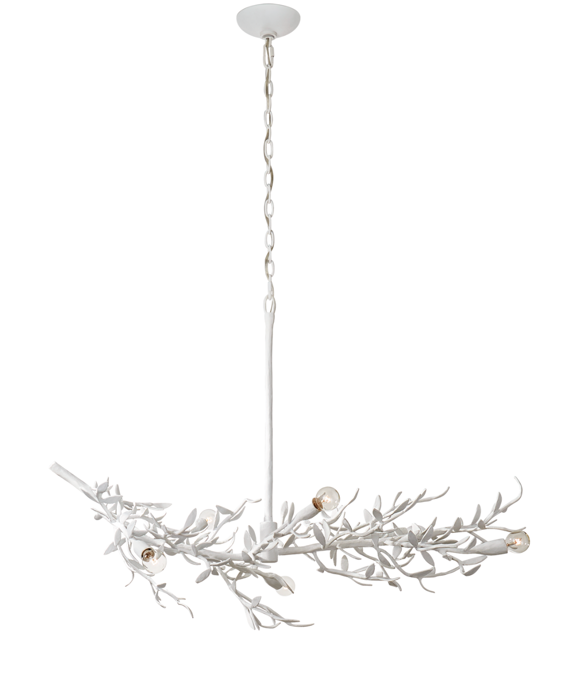 White Leaf Chandelier