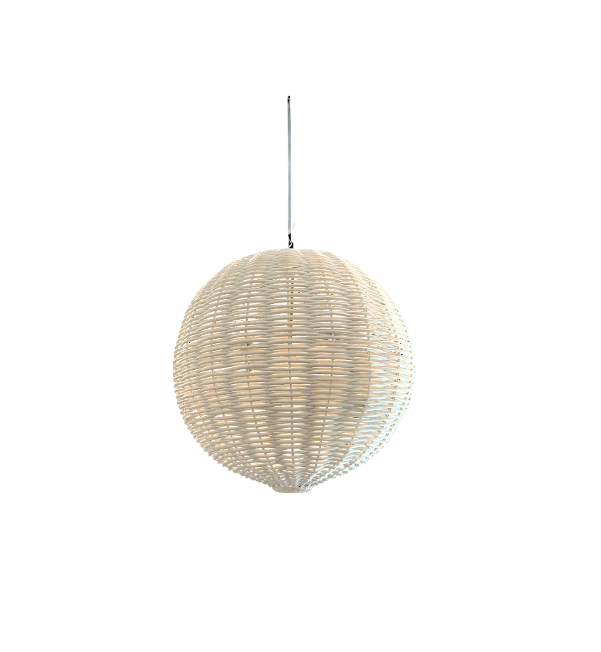 Rattan Globe Indoor/Outdoor Pendant