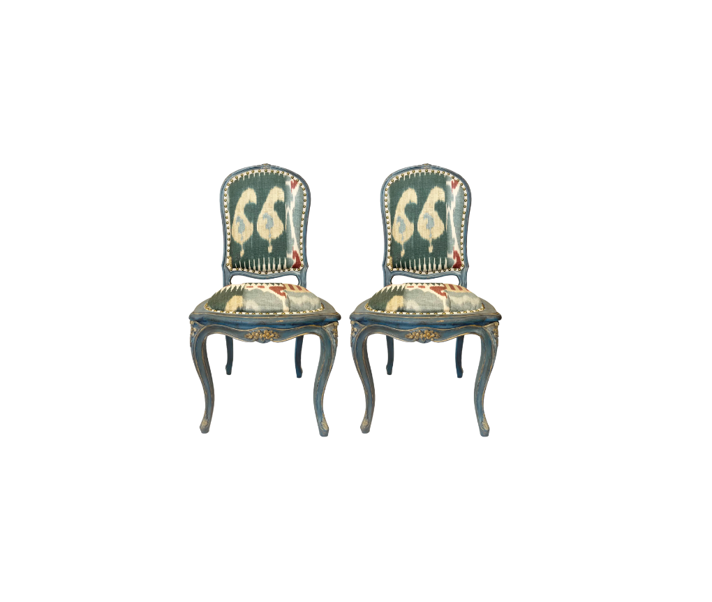 A Pair, Antique French Side Chairs