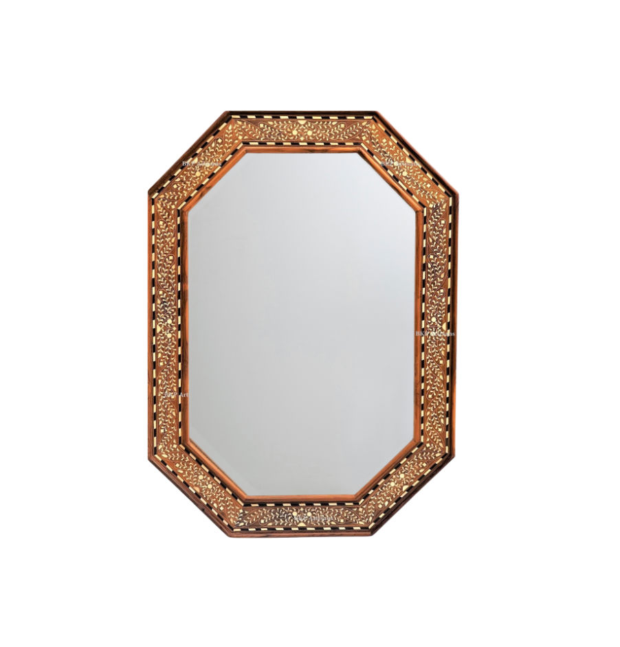 Inlay Octagon Mirror