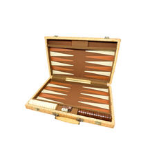 1960's Vintage Wicker Backgammon Travel Set