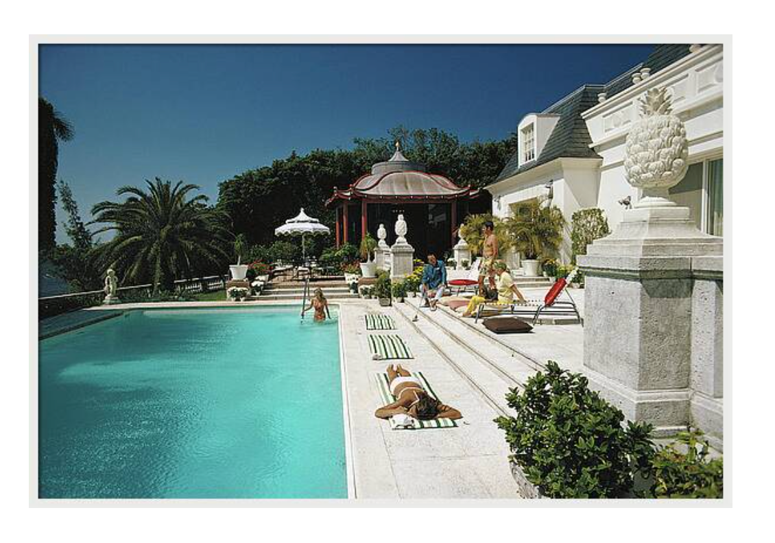 Poolside Chez Holder by Slim Aarons