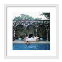 Sofa By The Pool by Slim Aarons