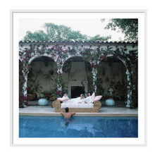 Sofa By The Pool by Slim Aarons