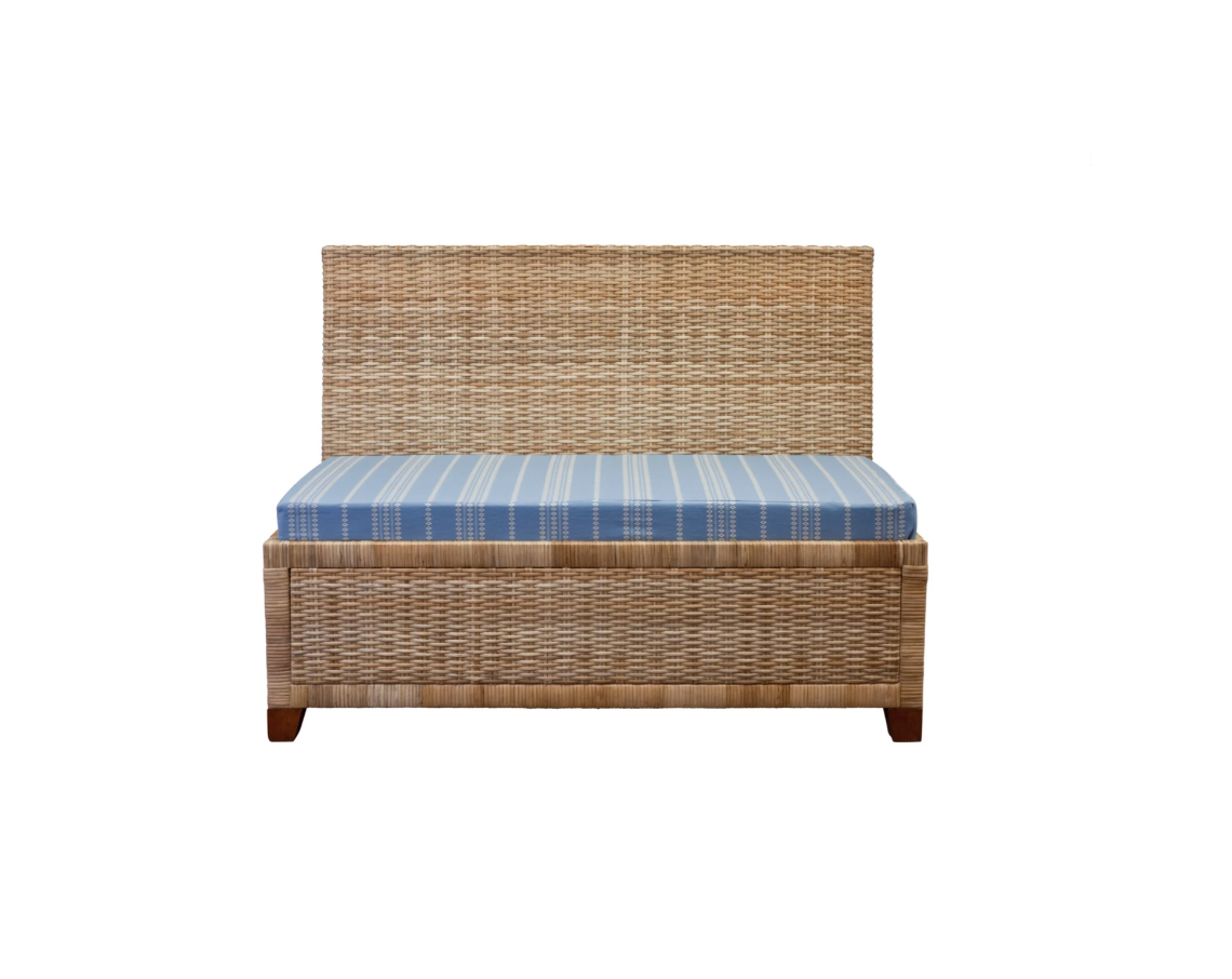 Wicker Dining Banquette