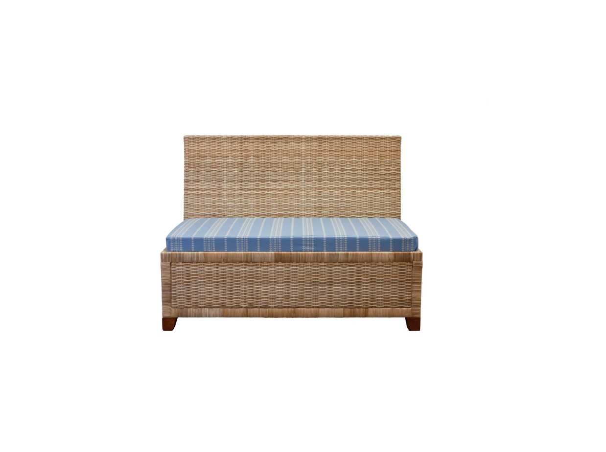 Wicker Dining Banquette