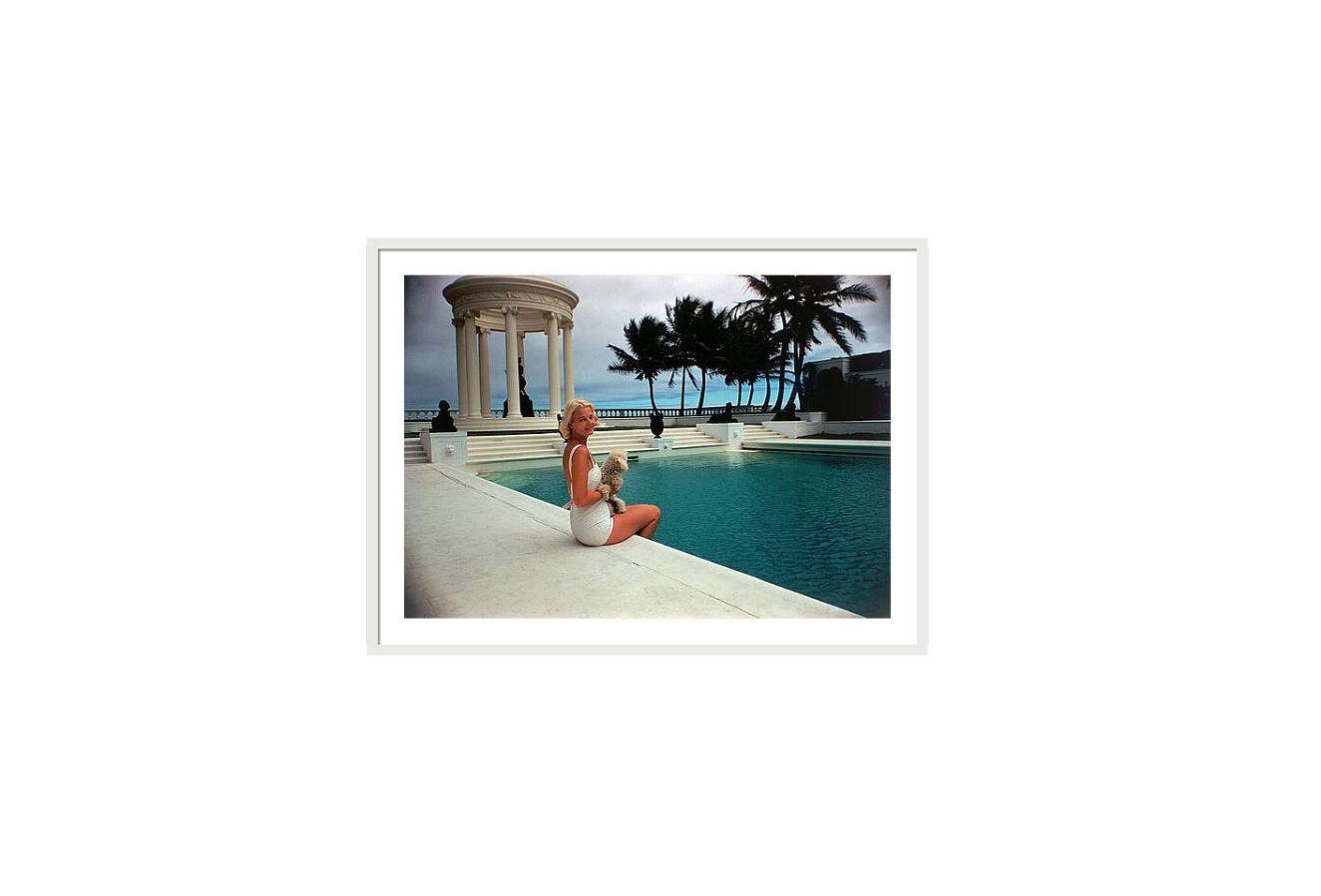 C.Z. By The Pool by Slim Aarons