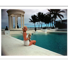 C.Z. By The Pool by Slim Aarons