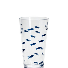 Water's Edge Blue Fish Acrylic Drinking Glass, Set of 2