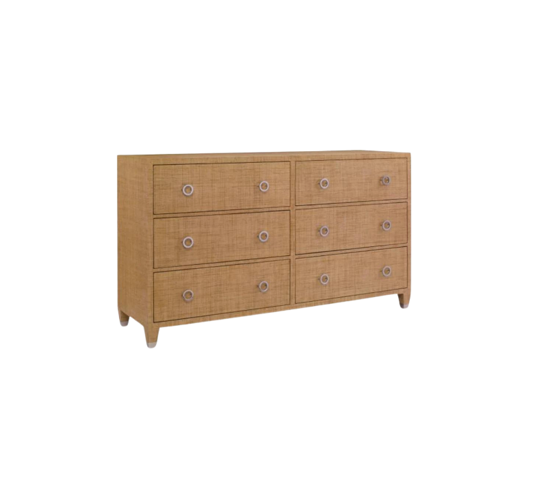 Raffia 6 Drawer Dresser