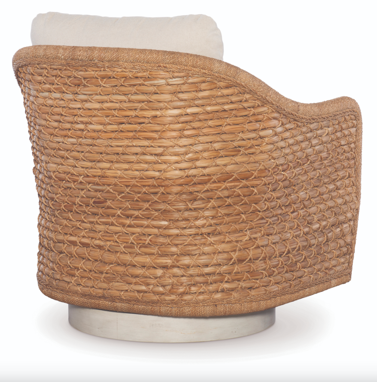 Pompano Swivel Lounge Chair - Natural/Flax