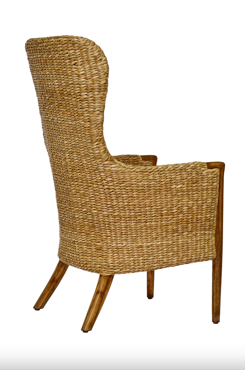 Seagrass Dining Chair-Flax