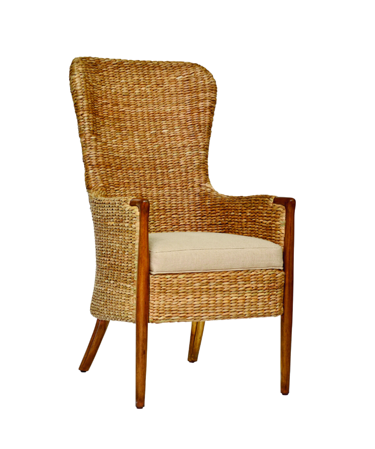 Seagrass Dining Chair-Flax