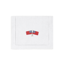 American Flag Cocktail Napkins, Set of Four