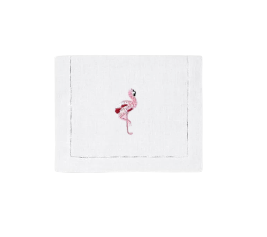 Pink Flamingo Cocktail Napkins, Set of 4