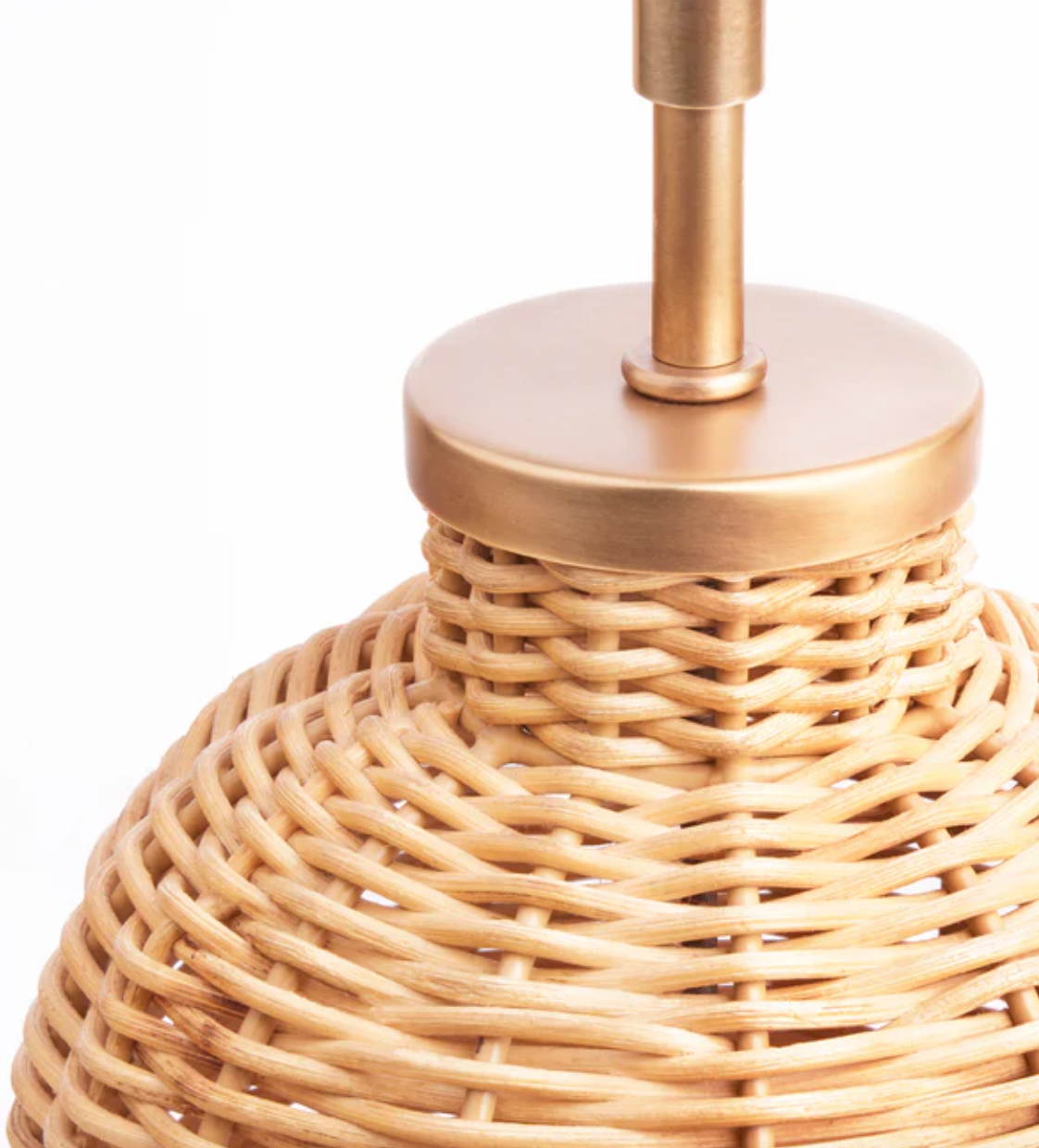 Small Rattan Cordless Table Lamp