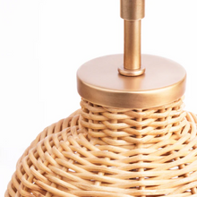 Small Rattan Cordless Table Lamp