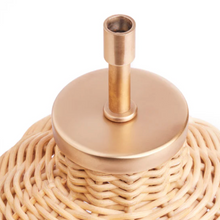 Small Rattan Cordless Table Lamp