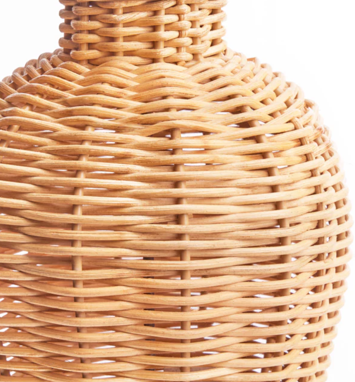 Small Rattan Cordless Table Lamp