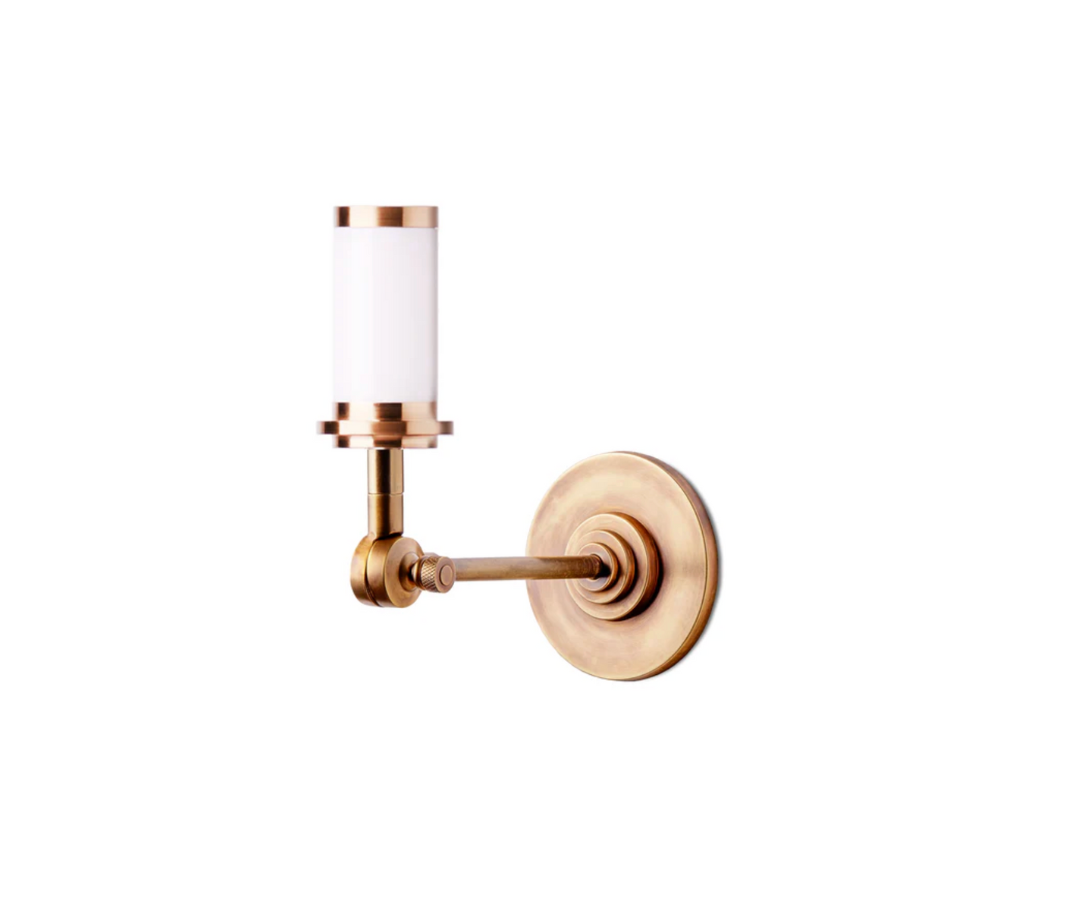 Elbow Cordless Wall Fixture in Antique Brass