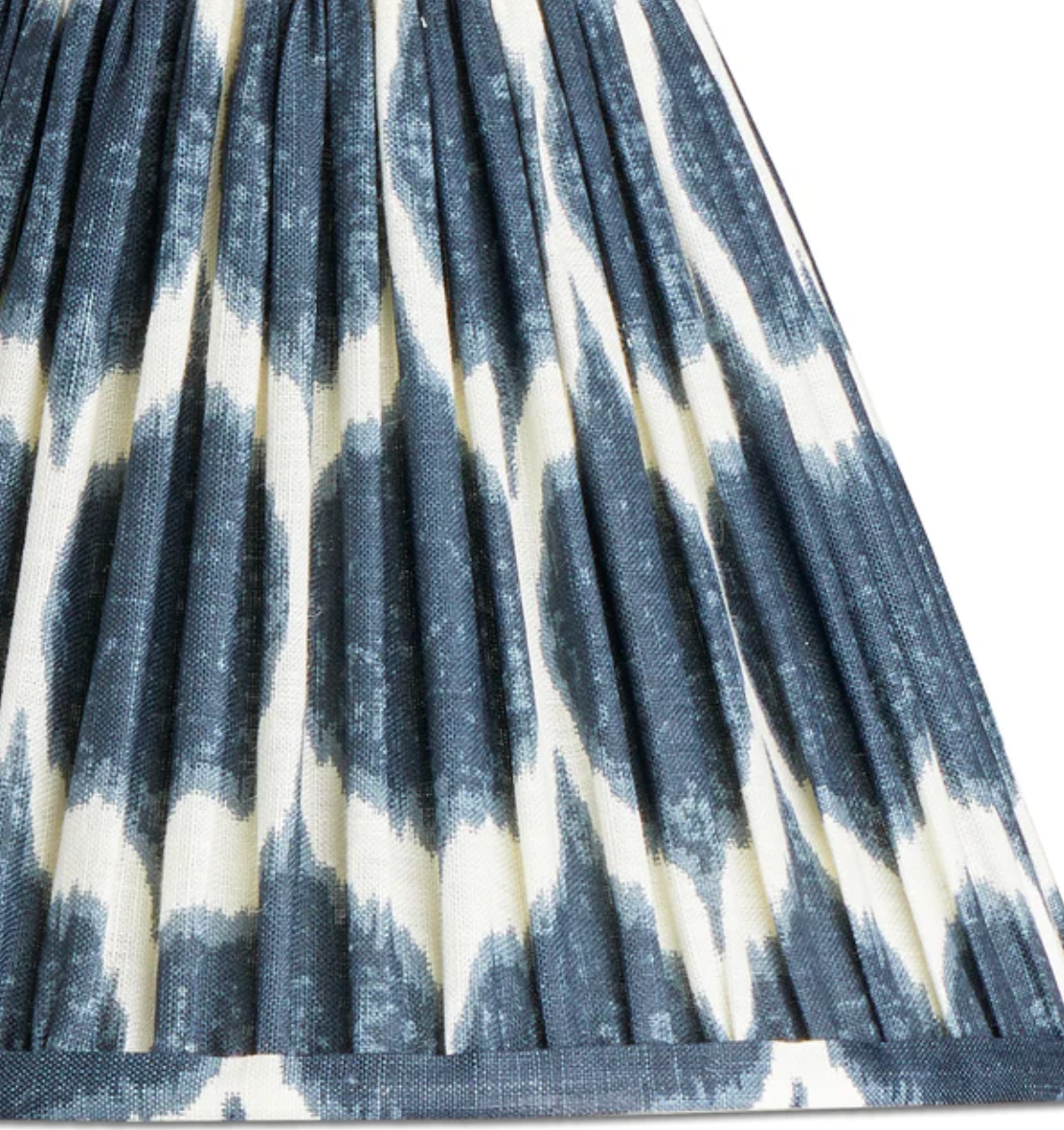 10" Empire Ikat Linen Shade, Navy Yoda for Rechargeable Lights