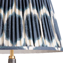 10" Empire Ikat Linen Shade, Navy Yoda