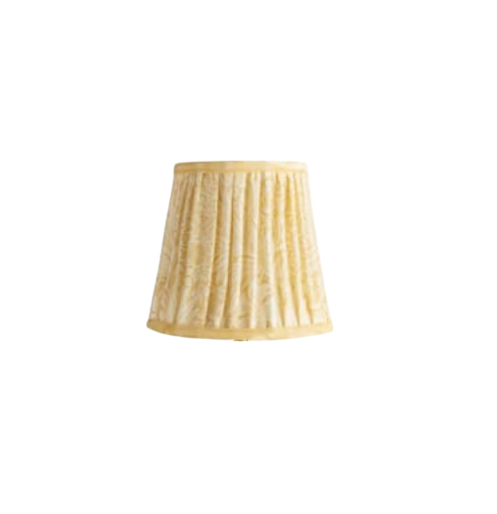 5.5" Tapered Shade in Cowslip Marigold Linen for Rechargeable Lights