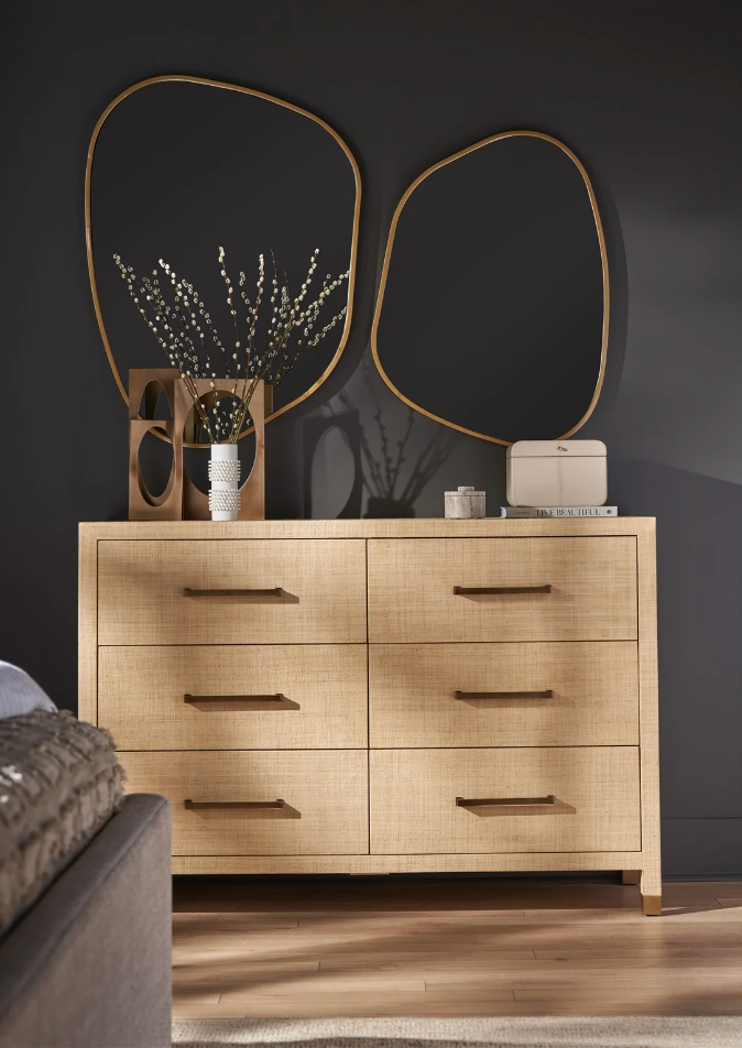 Light Raffia Dresser