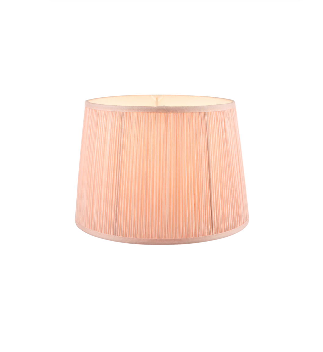 Blush Pleated Linen Lampshade