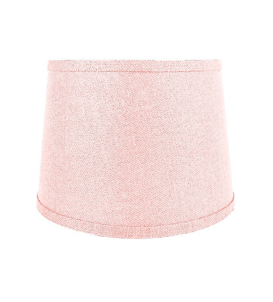 Linen Blush Pink Drum Lampshade