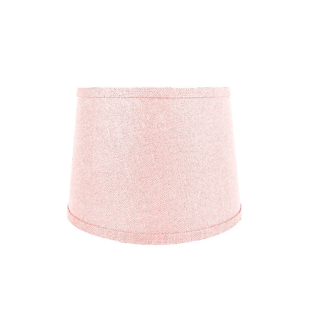 Linen Blush Pink Drum Lampshade