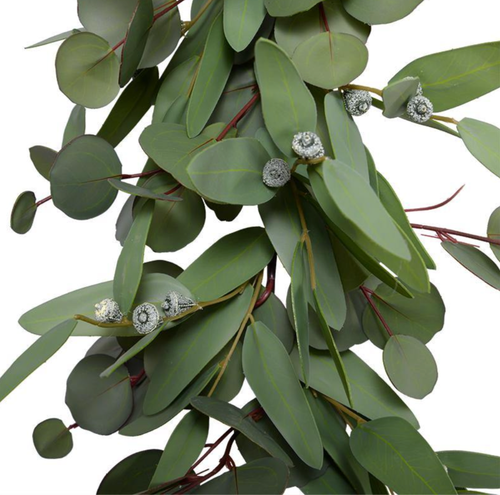 Faux Eucalyptus Leaf Garland