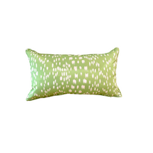 Les Touches Leaf Green Lumbar Pillow