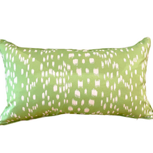 Les Touches Leaf Green Lumbar Pillow