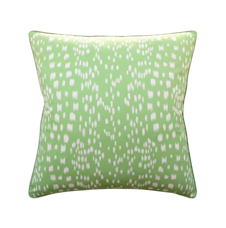 20" Les Touches Leaf Green Pillow