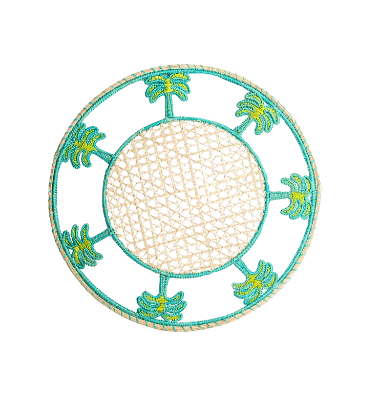 Palm with Turquoise Trim Placemat