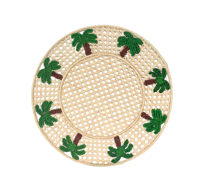 Handwoven Natural Palm Placemat