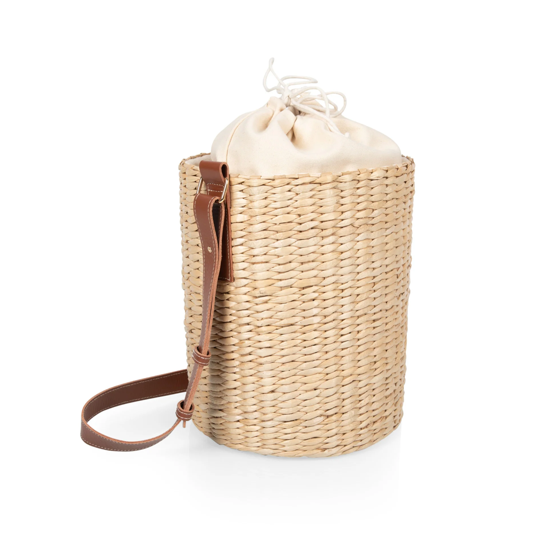 Palermo Insulated Bucket Tote with Leather Straps