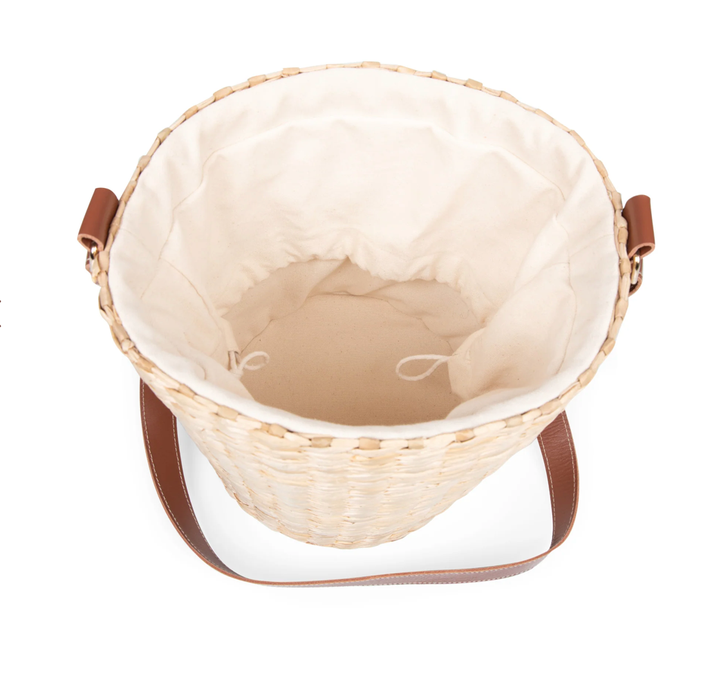 Palermo Insulated Bucket Tote with Leather Straps