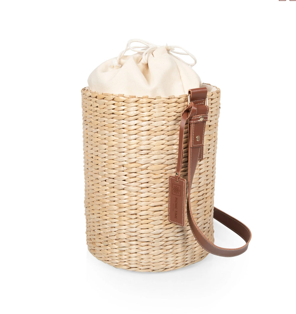 Palermo Insulated Bucket Tote with Leather Straps