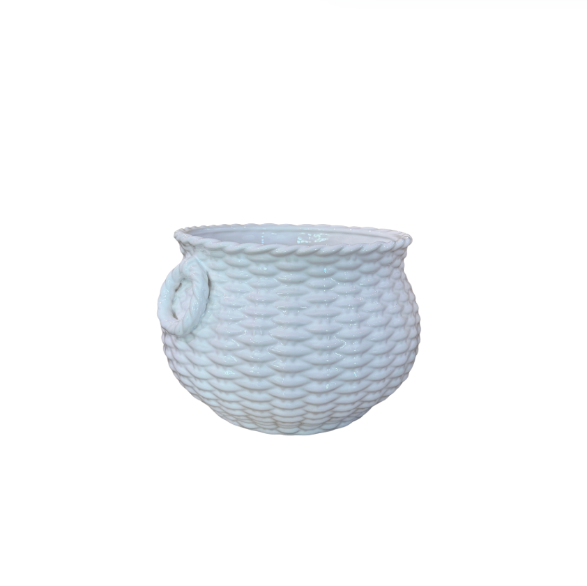 Basket Weave Cache Pot