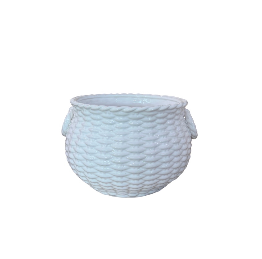 Basket Weave Cache Pot