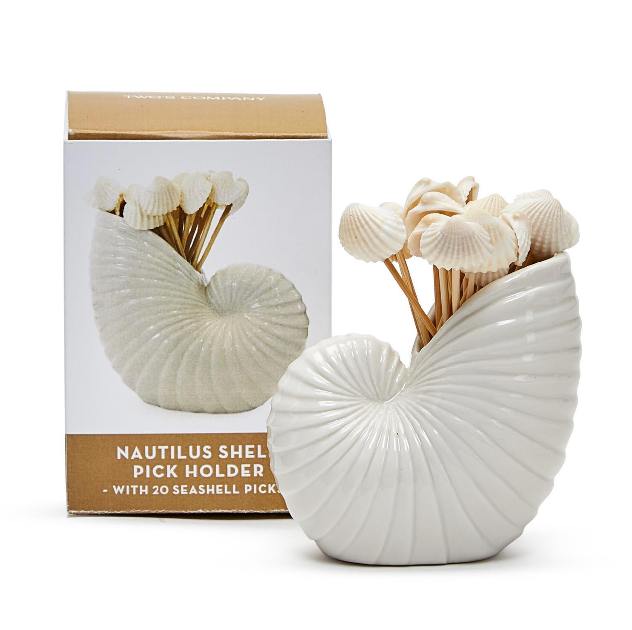 Nautilus Shell Seashell Pick Holder